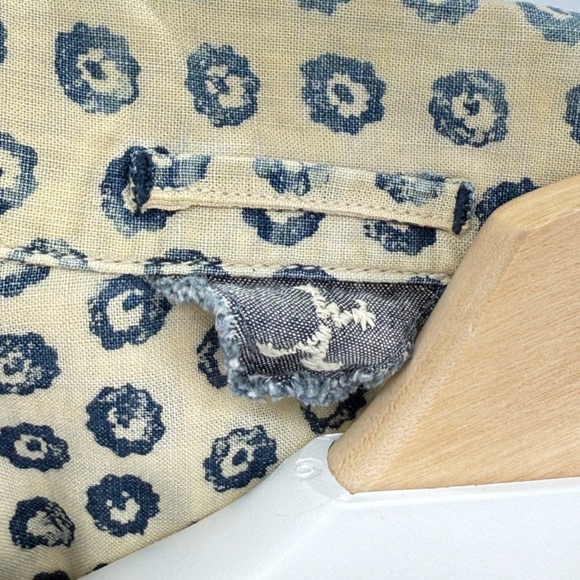 45rpm Discharge Indigo Print Shirt - Picture 3 of 4